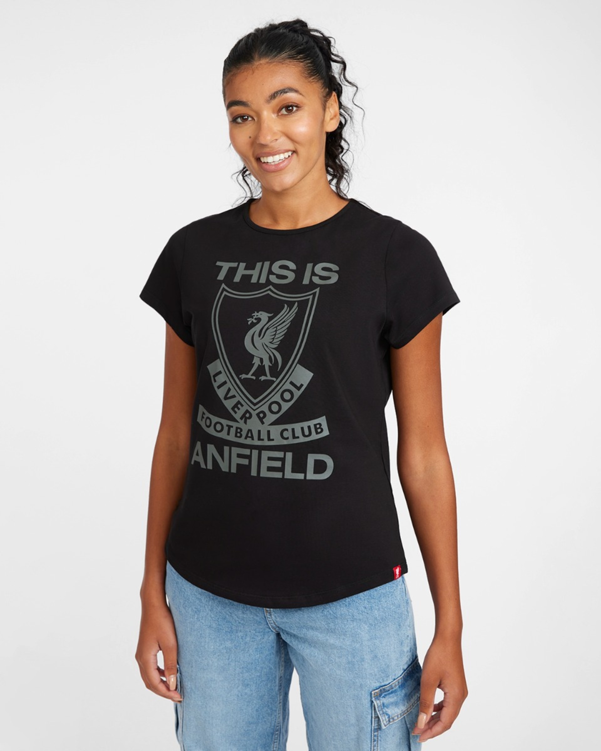 เสื้อยืด TIA สีดำผู้หญิง LFC - Image 1