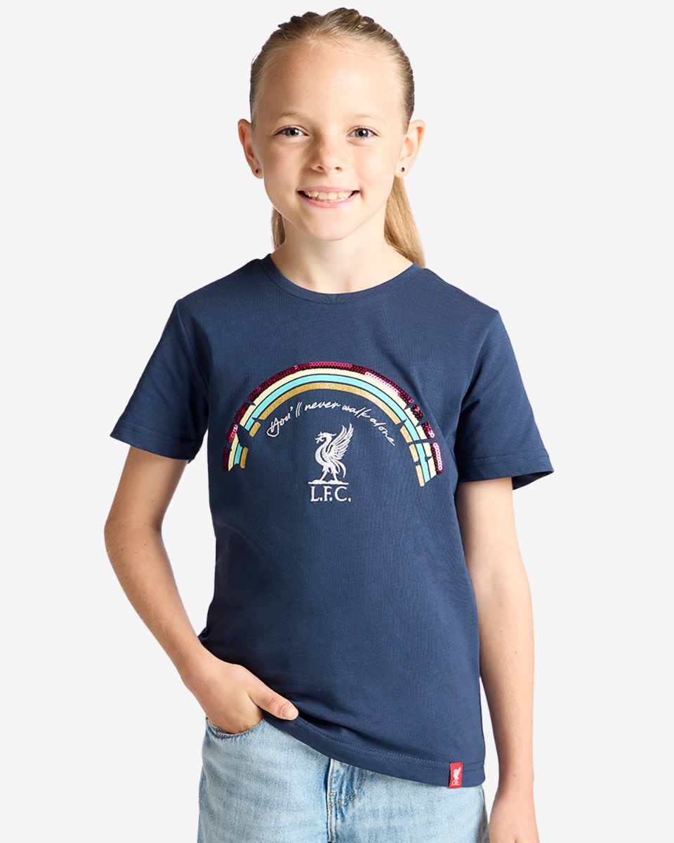 LFC Juniors Rainbow Liverbird T-shirt Marinblå - Image 1