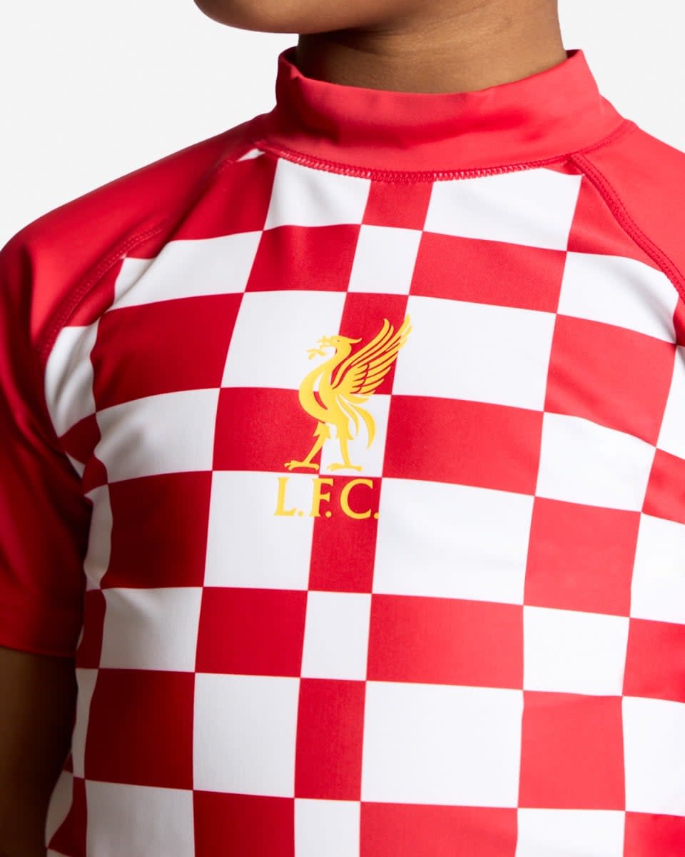LFC Infants Check Rash Top Röd - Image 2