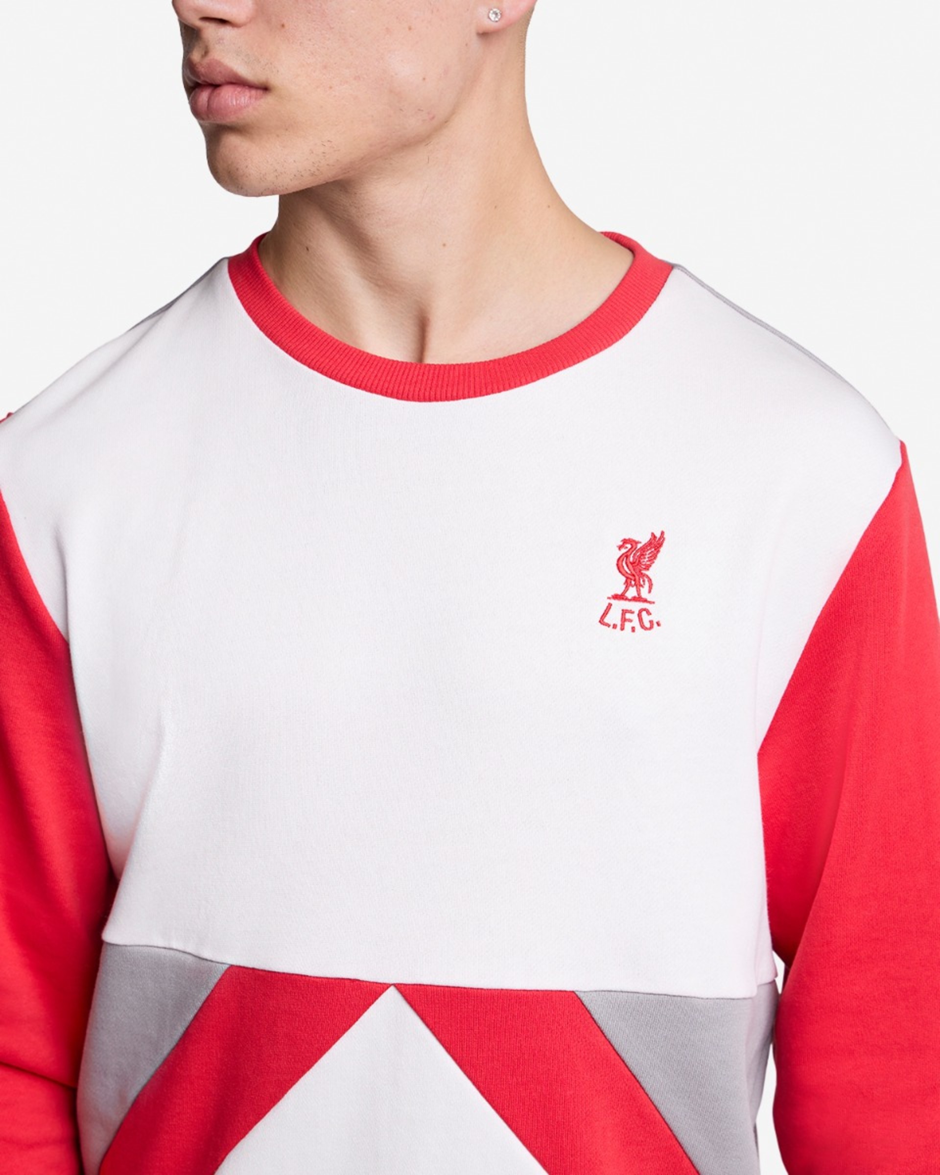 Sudadera LFC con cuello redondo de 86 paneles para hombre, color blanco - Image 2