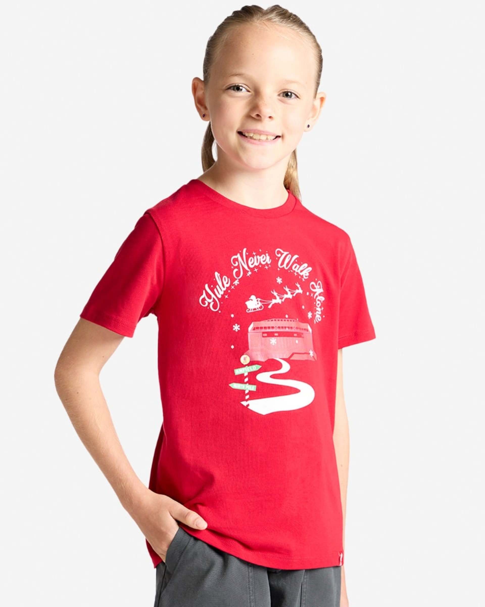 เสื้อยืดคริสต์มาส LFC Junior Yule Never Walk Alone - Image 2