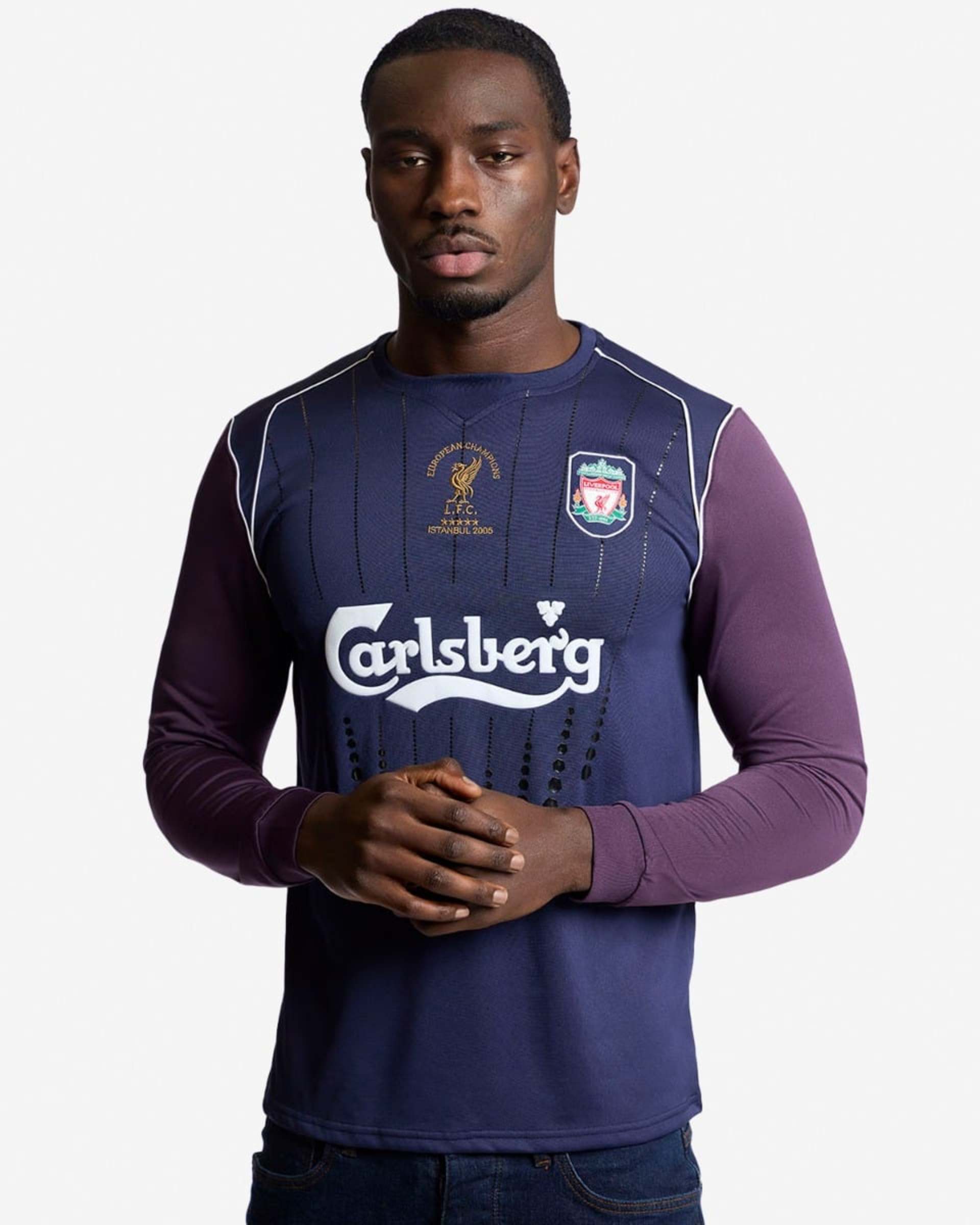 LFC Herre Retro 2005 Istanbul langærmet målmandstrøje - Image 1