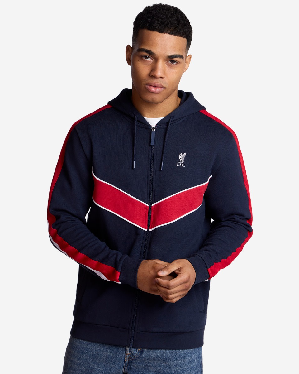 LFC Adults Chevron Hoodie Navy - Image 1