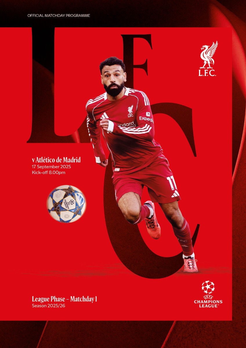 Matchday Programme - LFC Vs Atlético Madrid - 17/09/2025 - Image 1