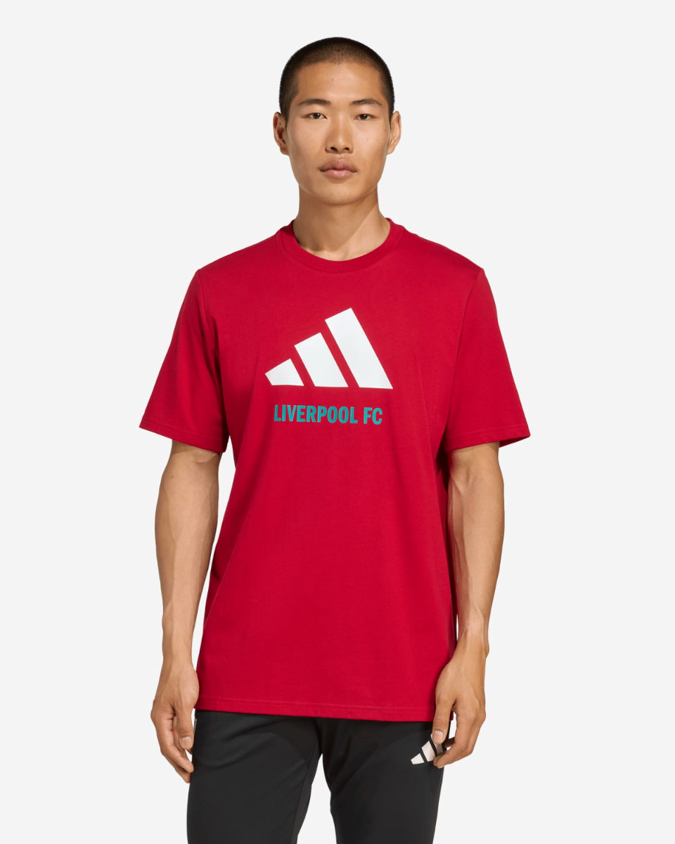LFC adidas Adults Graphic Tee Red - Image 1