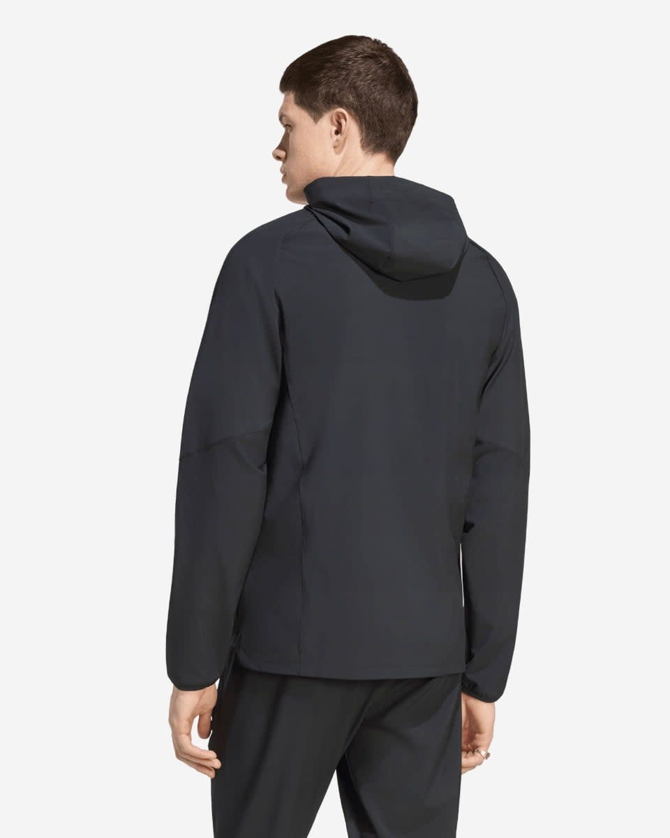 Coupe-vent LFC Adidas Tiro Travel à fermeture éclair intégrale pour homme, noir - Image 2
