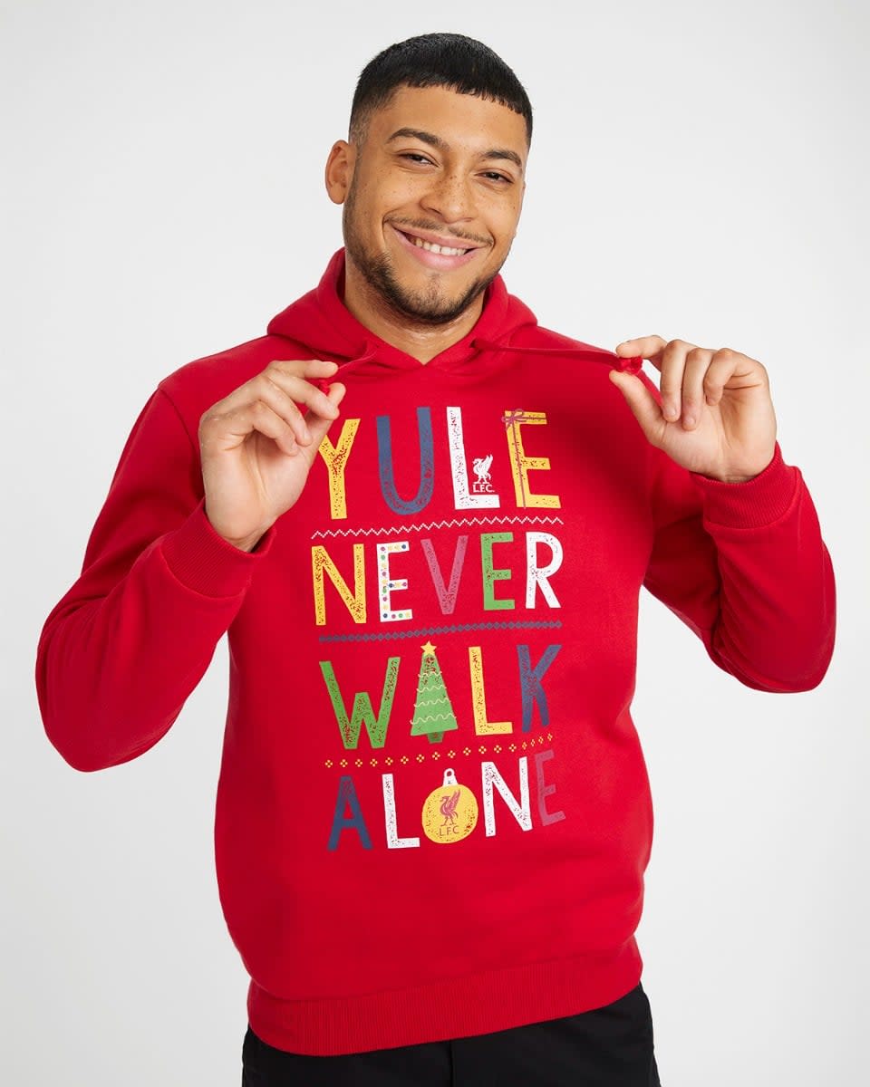 LFC 成人 YNWA 圣诞连帽衫 - Image 1