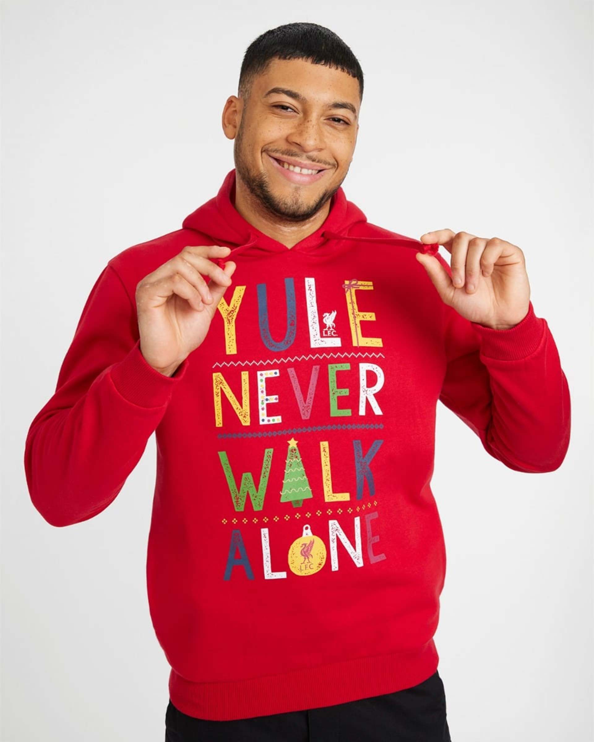 Sudadera con capucha navideña LFC YNWA para adultos - Image 1
