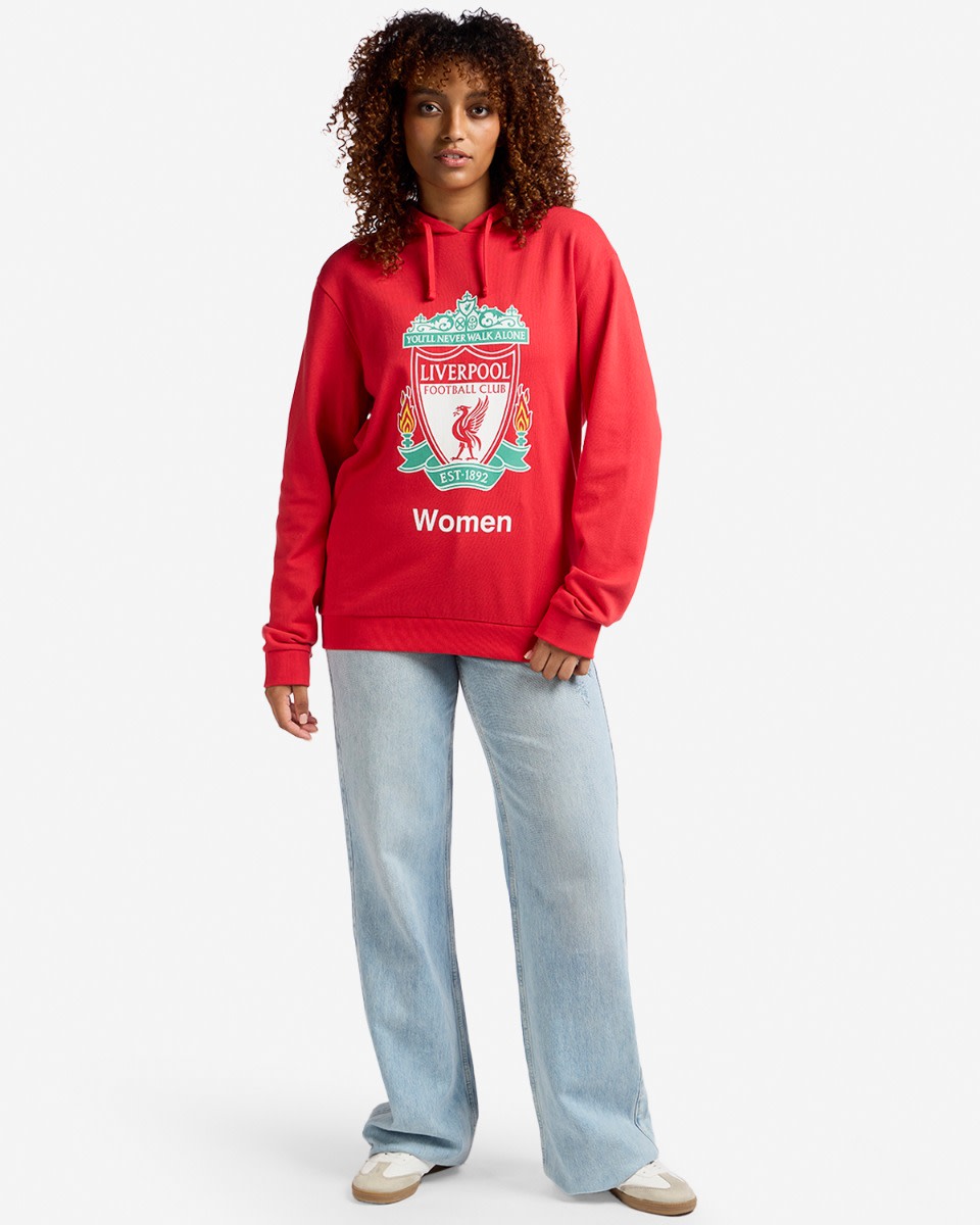LFCW Adults Crest Hoody Rød - Image 3