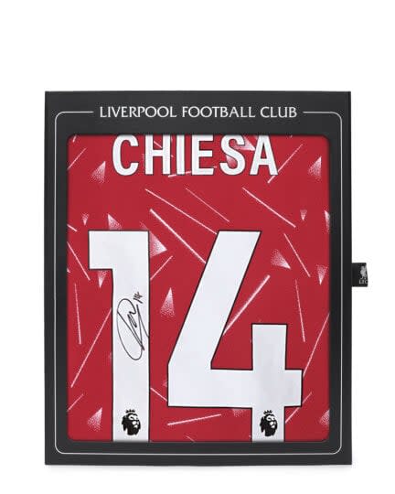 LFC Signed 26/27 Chiesa Boxed Shirt - Image 1