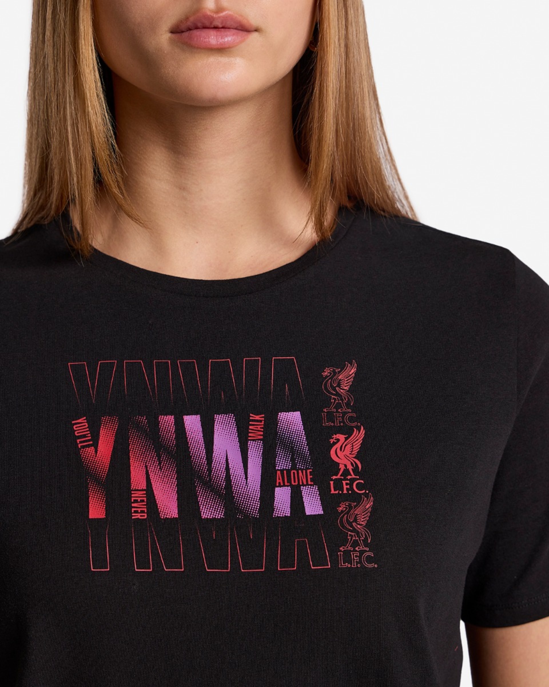 Camiseta LFC YNWA Gradient para mujer, color negro - Image 2