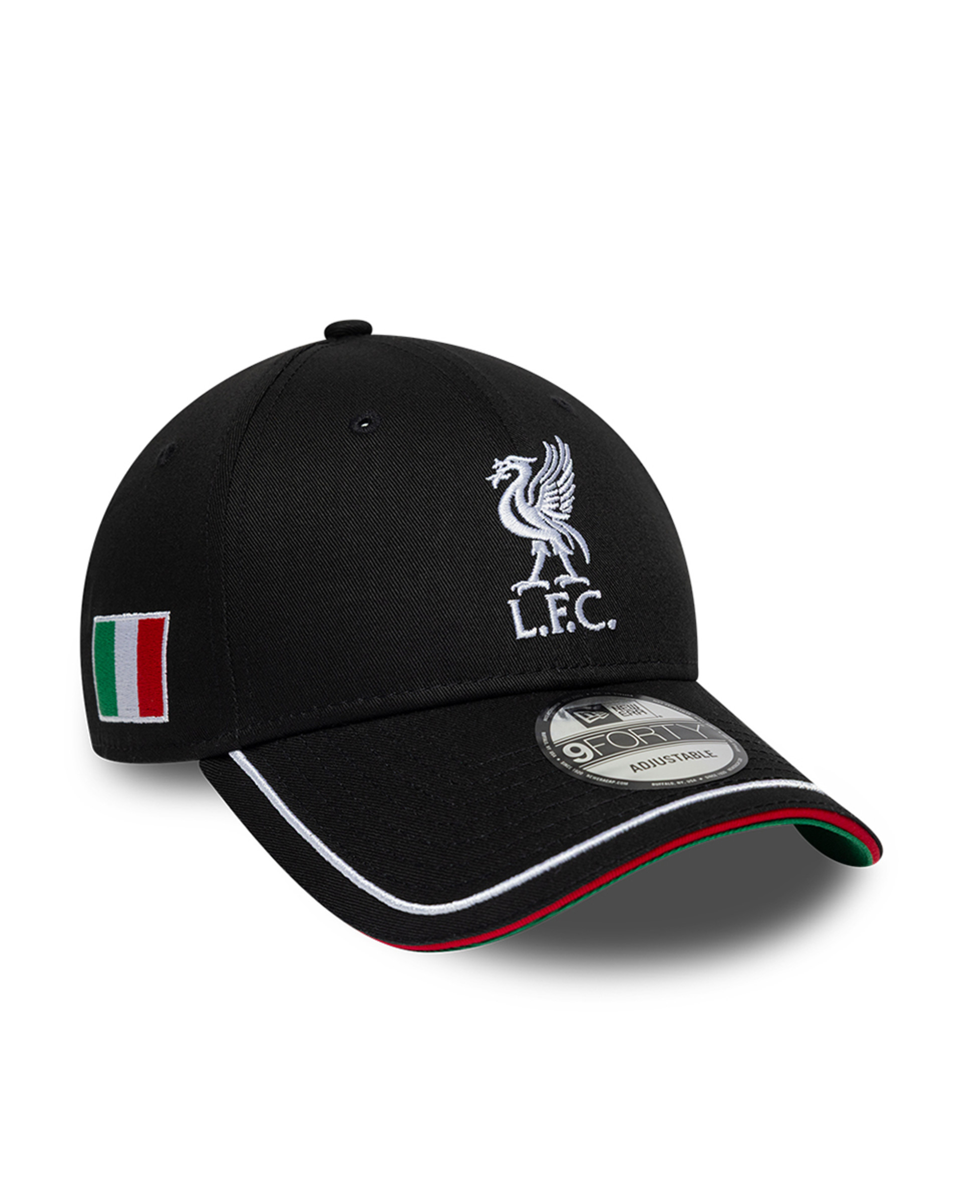 LFC New Era Adults อิตาลี 9FORTY หมวก สีดำ - Image 1