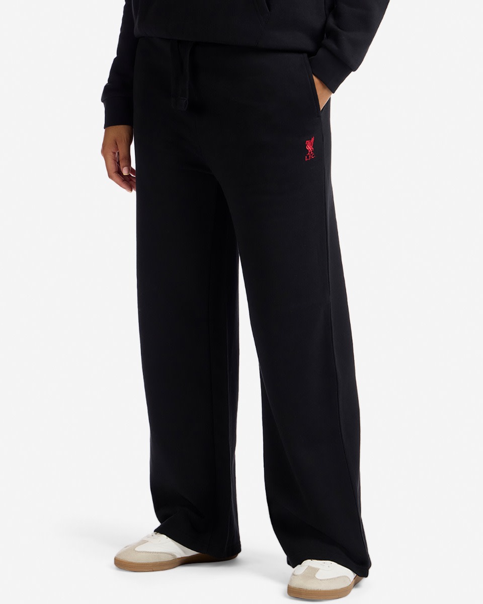 LFC Womens Wide Jog Pants Black - Image 3