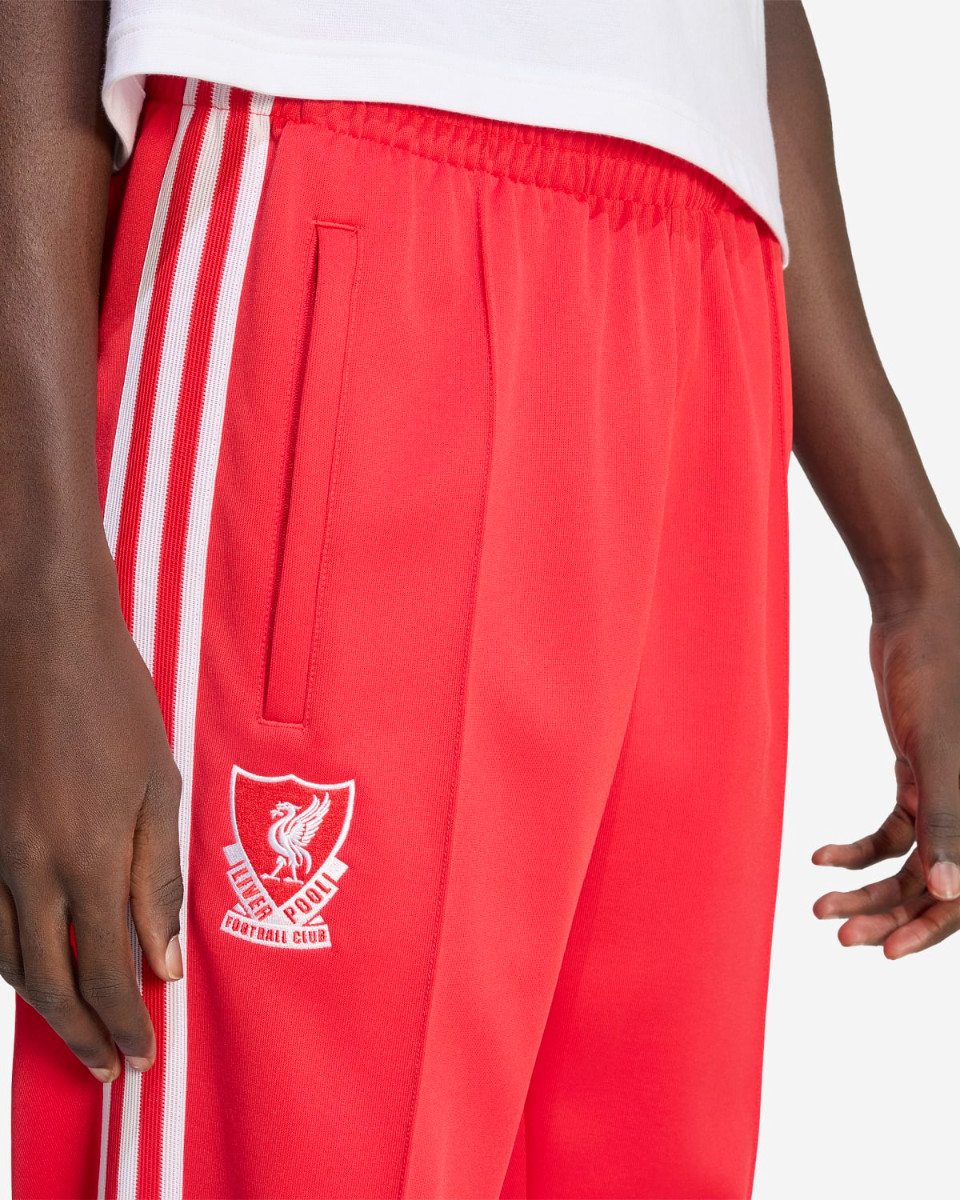 LFC adidas Originals กางเกงแทร็กผู้ชาย สีแดง - Image 4