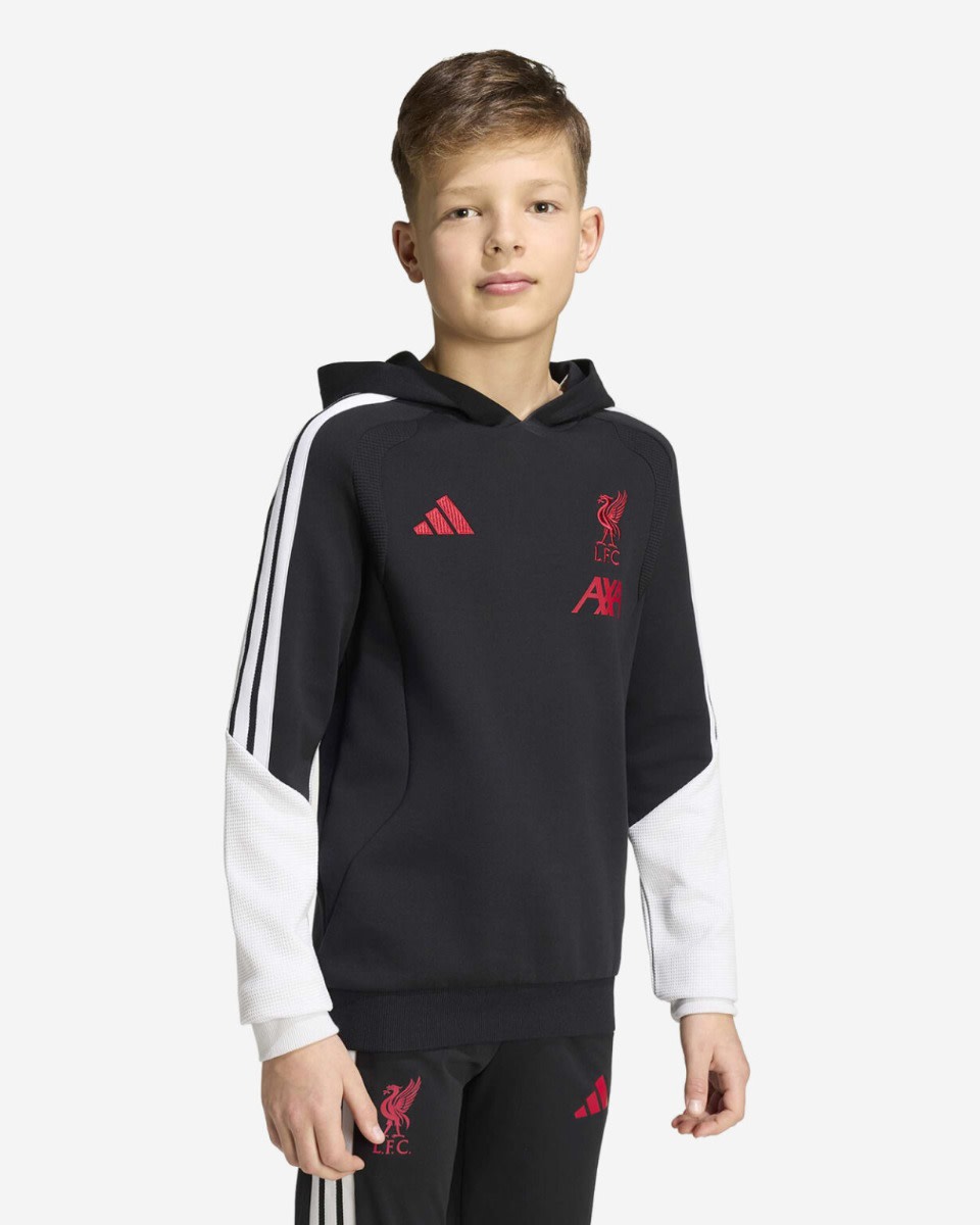Sweat à capuche d'entraînement LFC adidas 26/27 Tiro pour jeunes, noir - Image 4