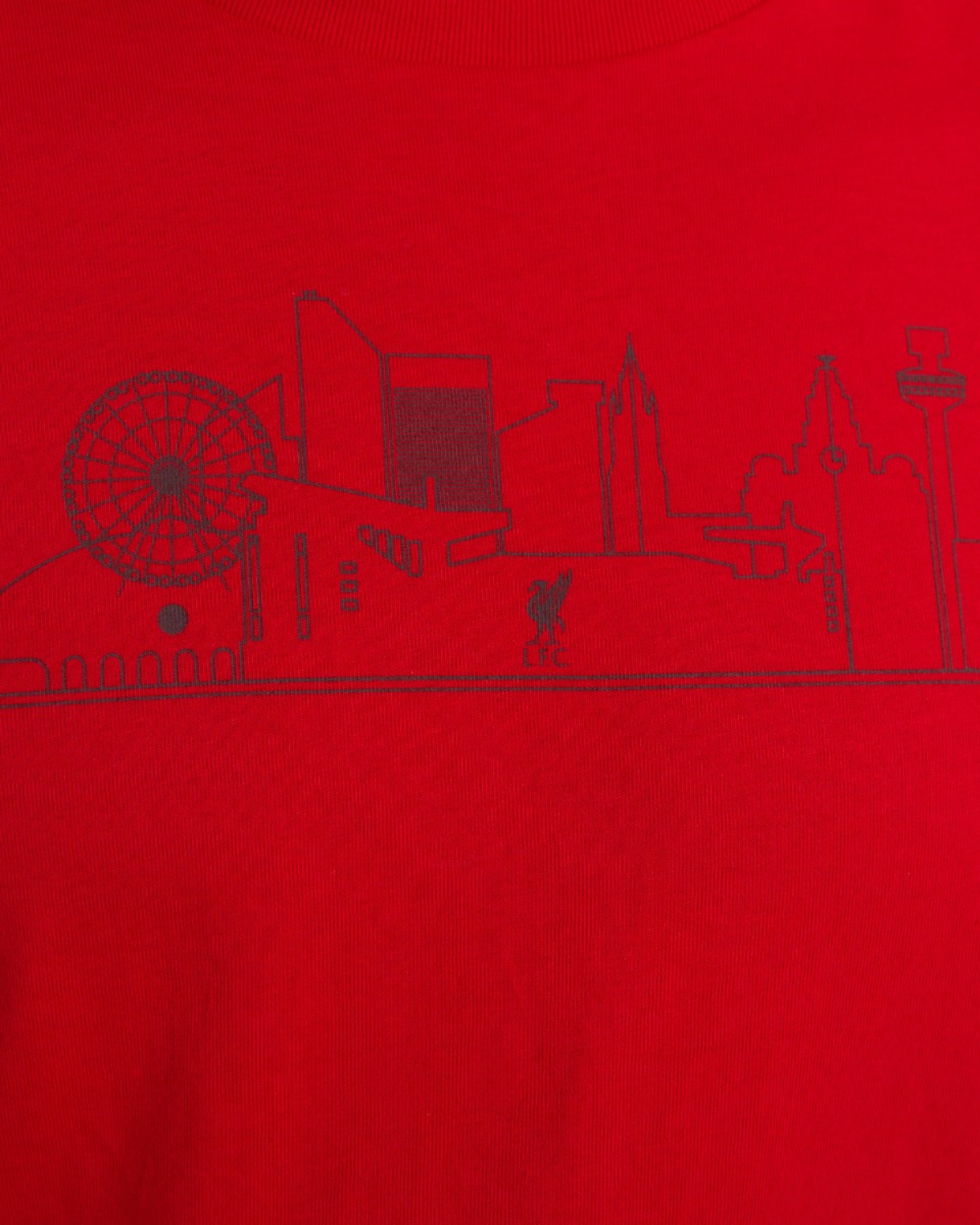 Camiseta LFC Liverpool Skyline para hombre, roja - Image 2