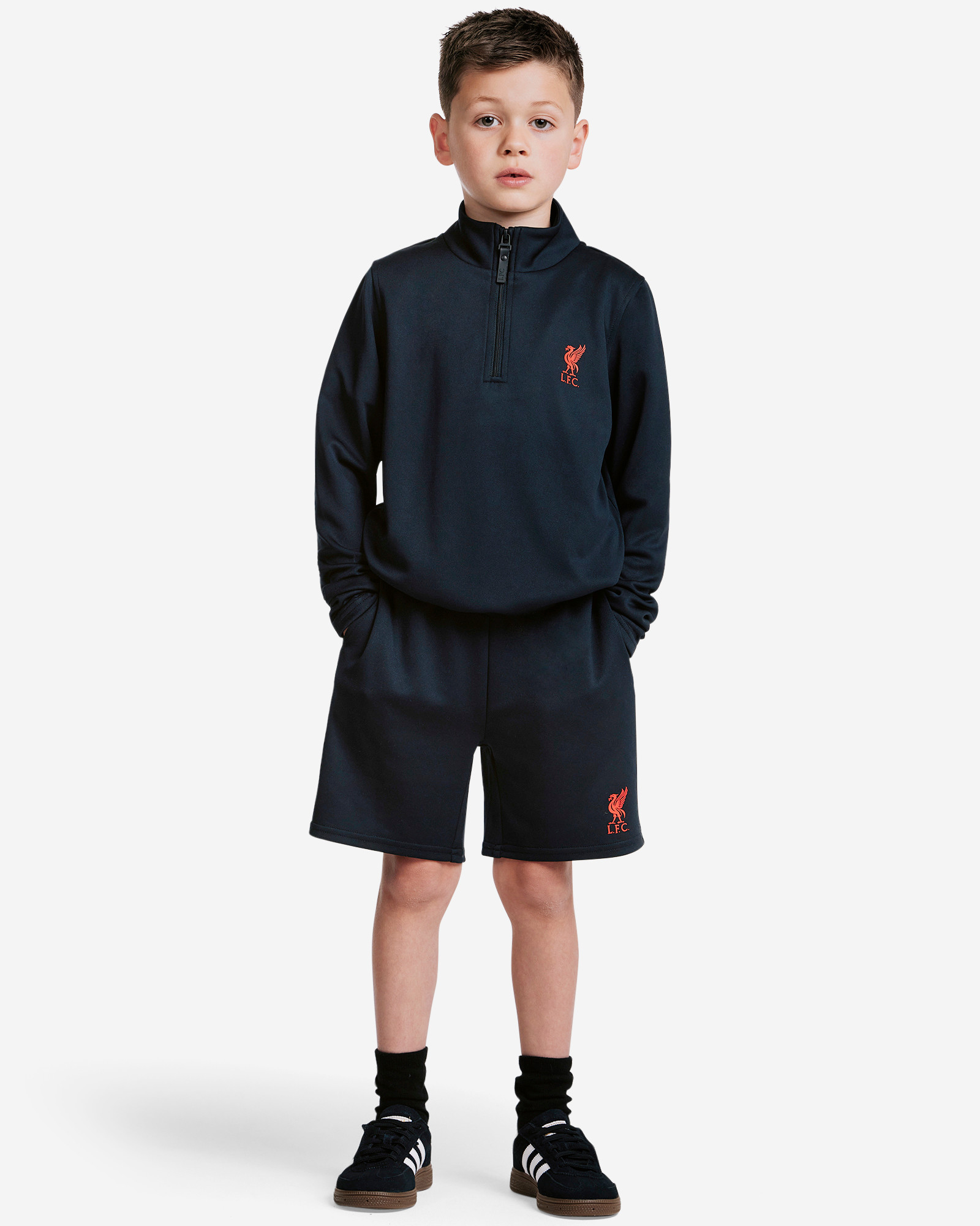 LFC Top mit 1/4 Reißverschluss für Kleinkinder, Schwarz - Image 2