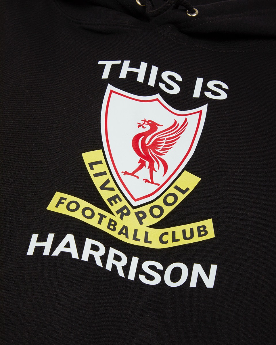 LFC This Is Anfield Personalised Black Hoody - Image 3