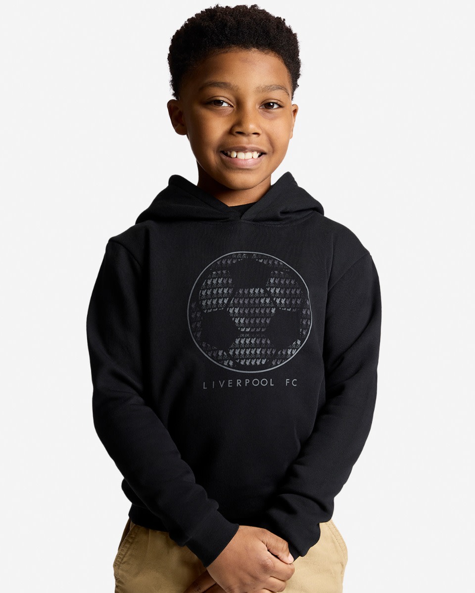 LFC Juniors Liverbird Ball Hoody Black - Image 1