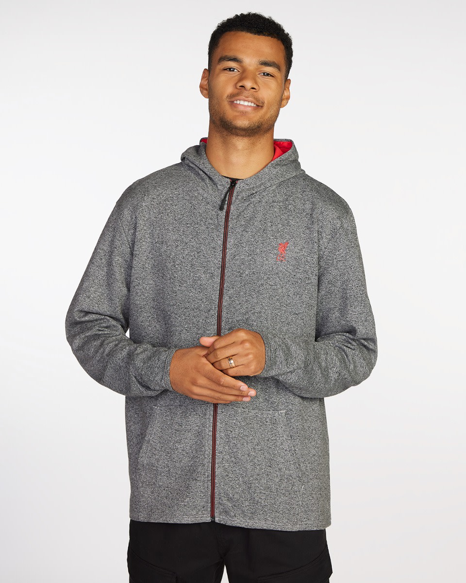 LFC Mens Panelled Track Top Grey - Image 1