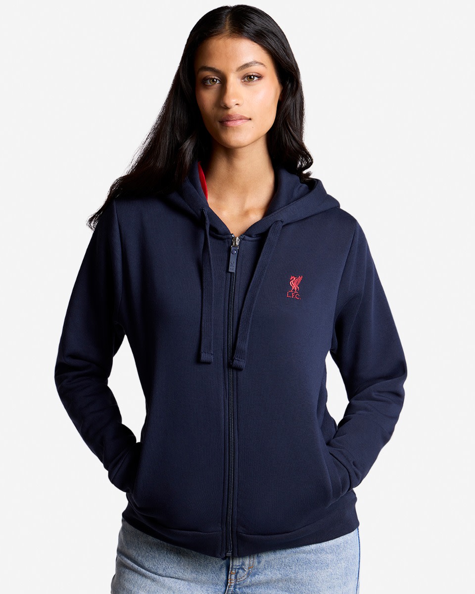 LFC Womens Zip Through Hoody Navy - Image 1