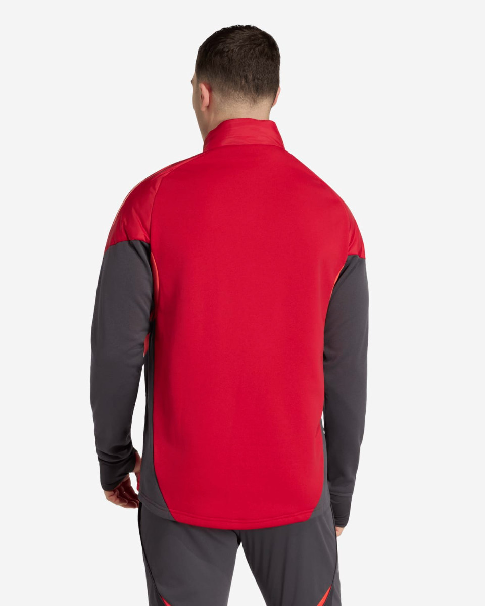 LFC adidas เสื้อคลุมผู้ชาย 25/26 Pro เสื้อคลุมหน้าหนาว สีแดง - Image 2
