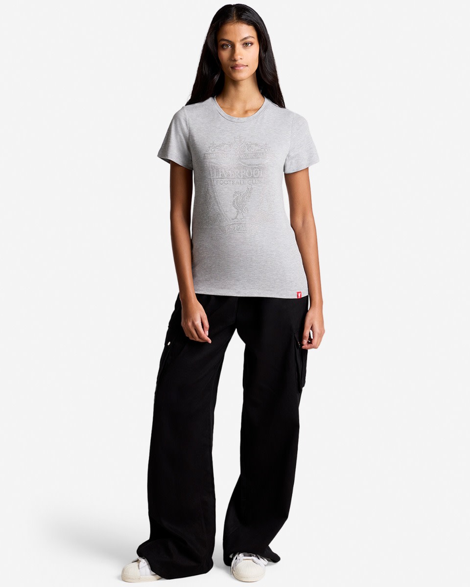 LFC Dame Diamenté Crest Tee Grå - Image 4