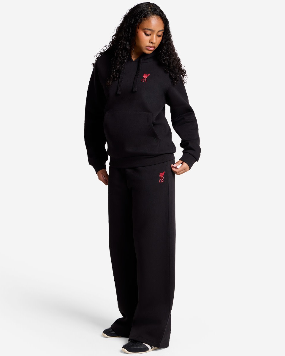 LFC Womens Overhead Logo Hoodie Black - Image 3