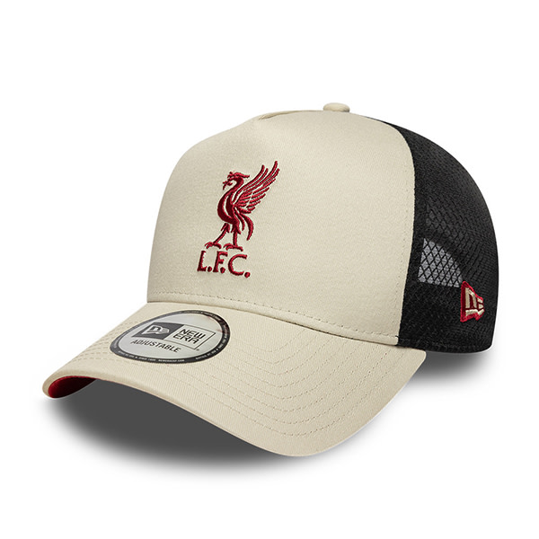 LFC New Era Light Beige 9FORTY A-Frame Trucker Adjustable Cap - Image 1