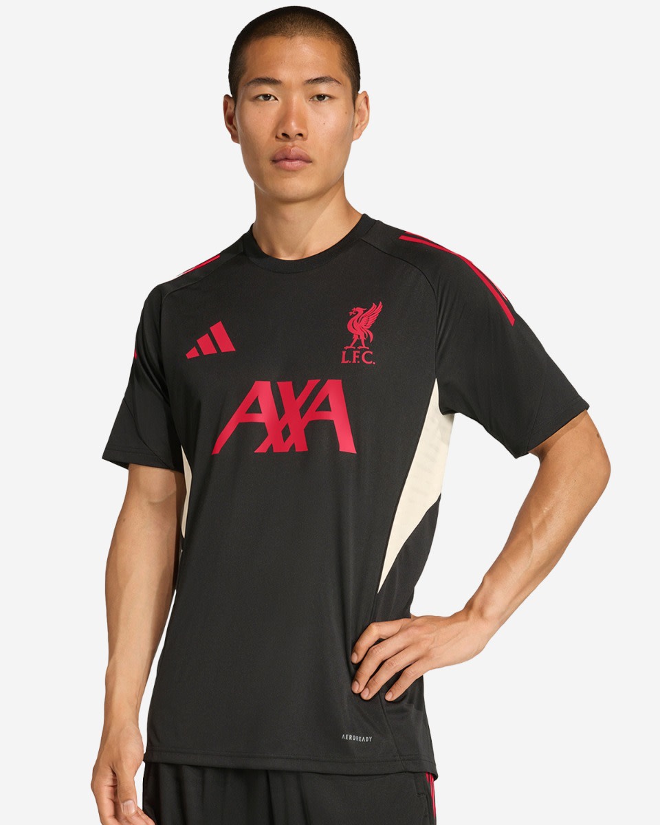 LFC adidas Menns 25/26 Domestic Kortermet Topp Svart - Image 1