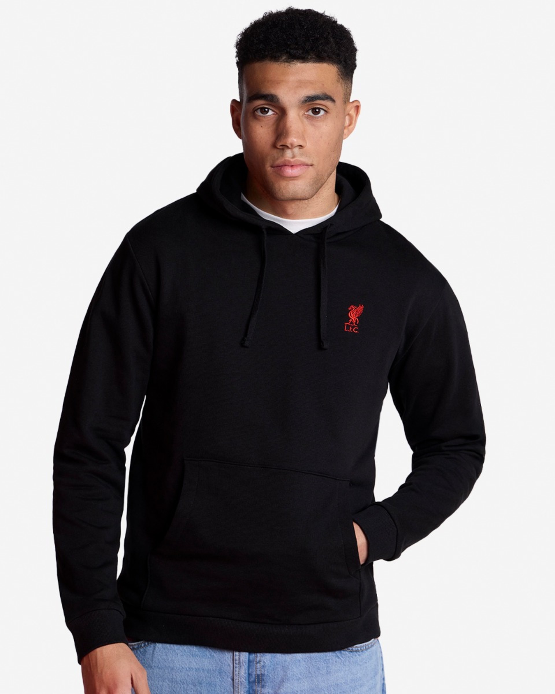 LFC Herre Logo Overhead Hoody Sort - Image 1
