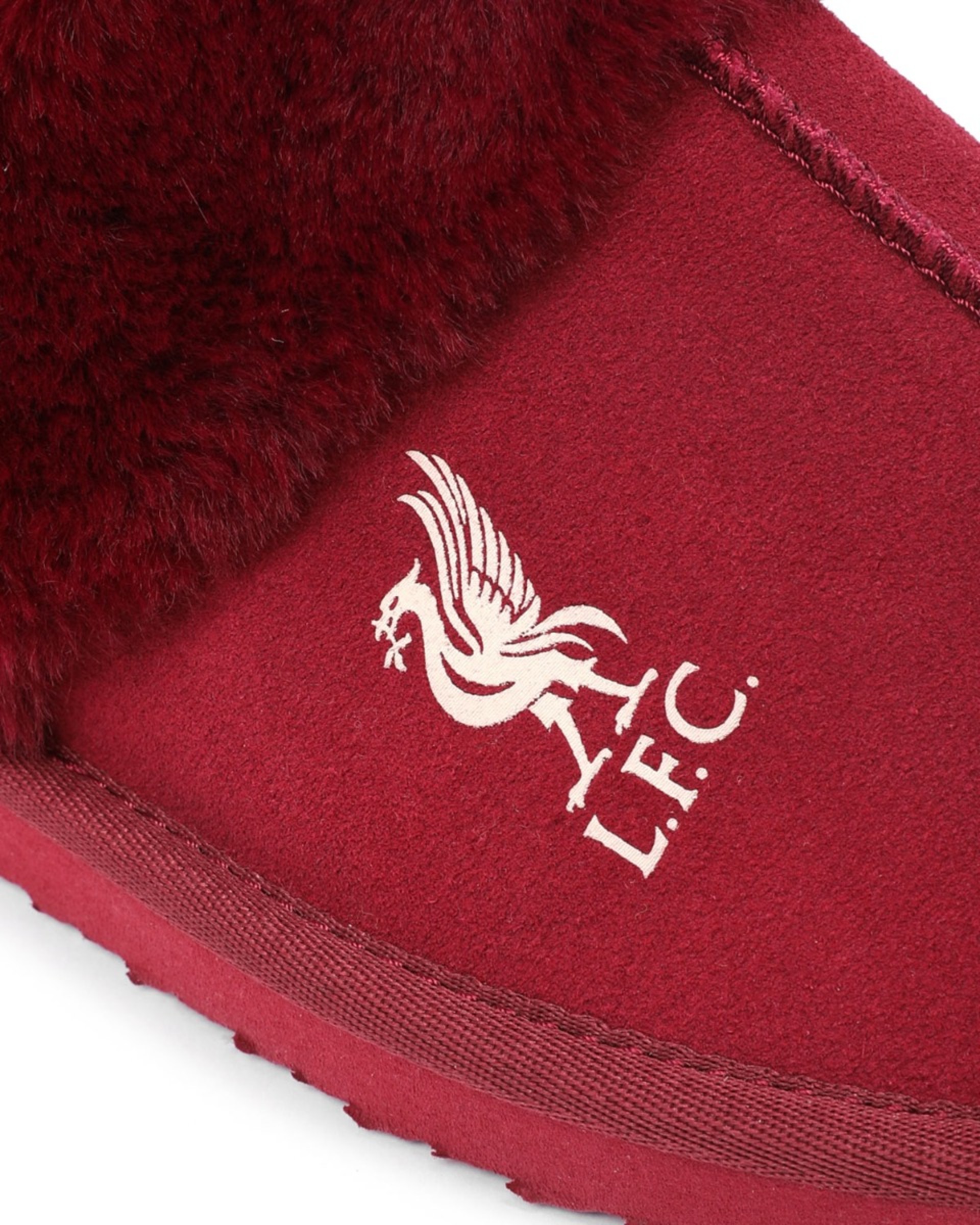 Mules LFC de gamuza para mujer, color rojo - Image 3