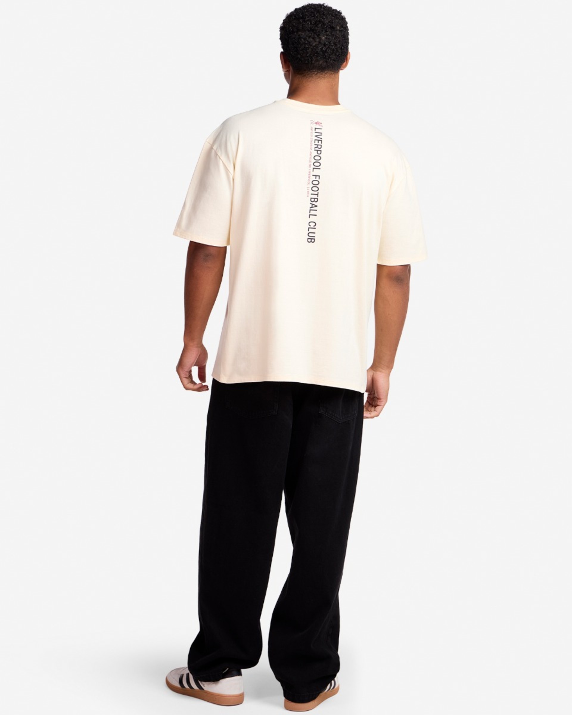 Camiseta LFC Oversized We Are Liverpool para hombre, color crema - Image 3