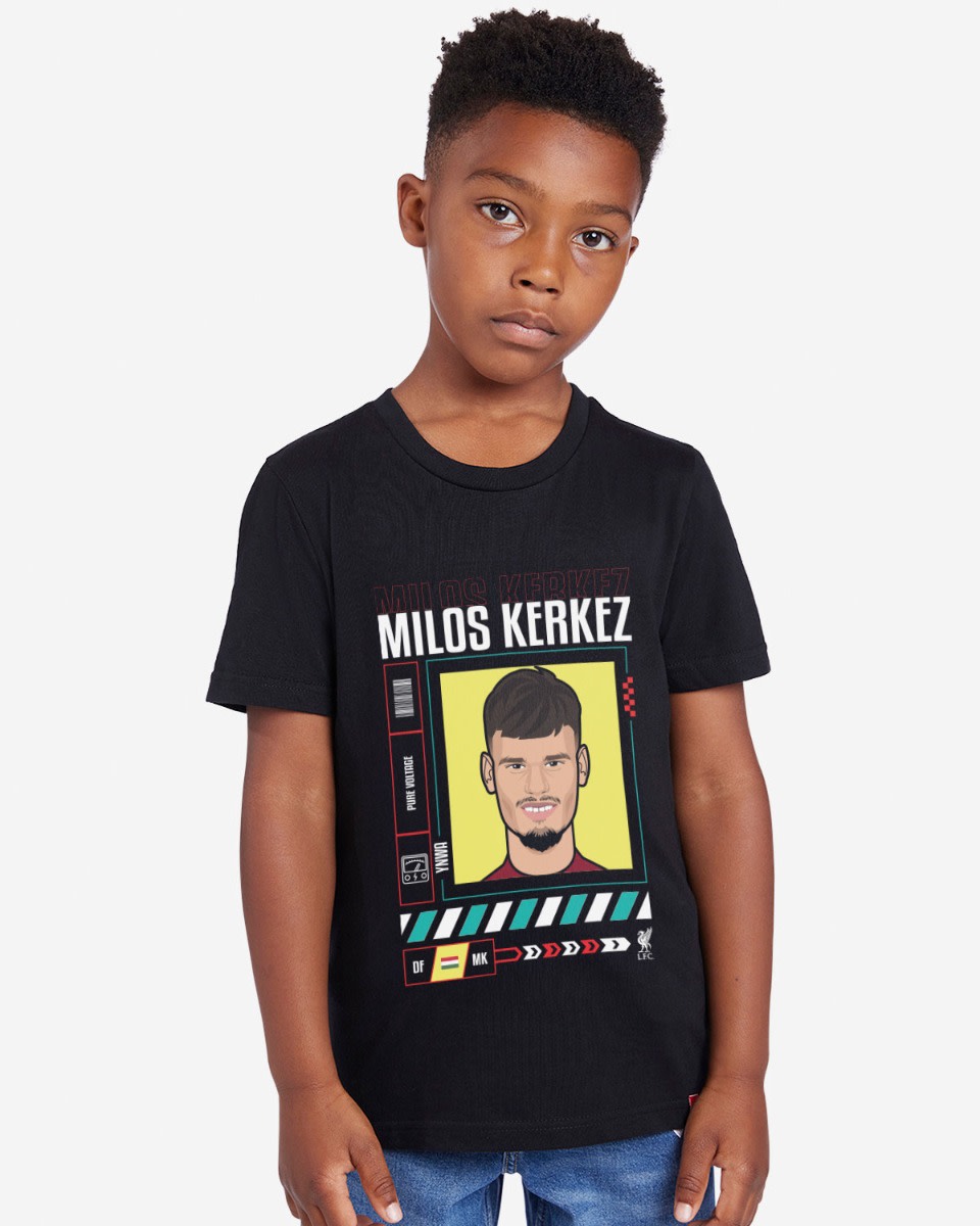 LFC 25/26 Juniors Kerkez Tee Black - Image 1