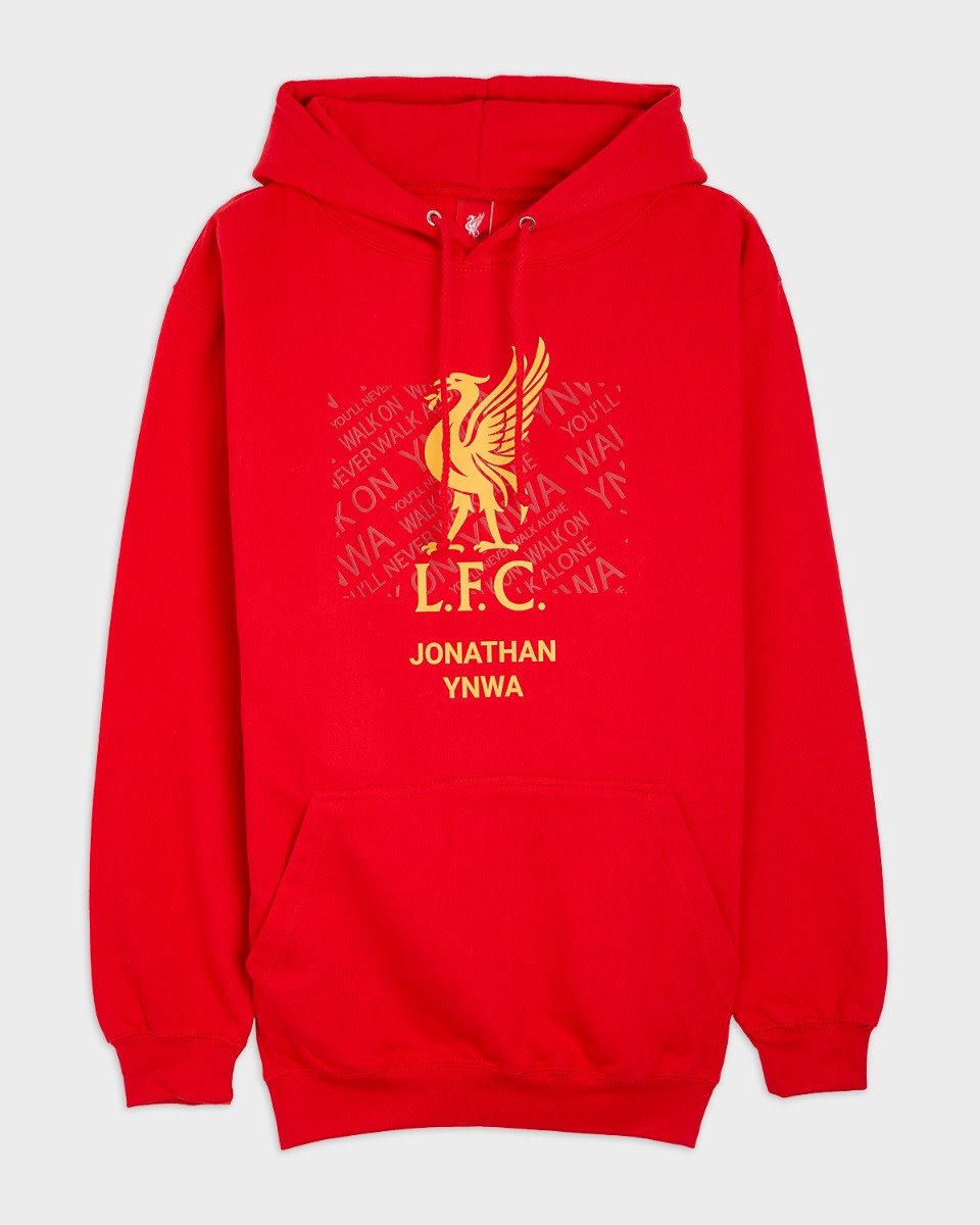 LFC Liverbird personlig rød hettegenser - Image 2