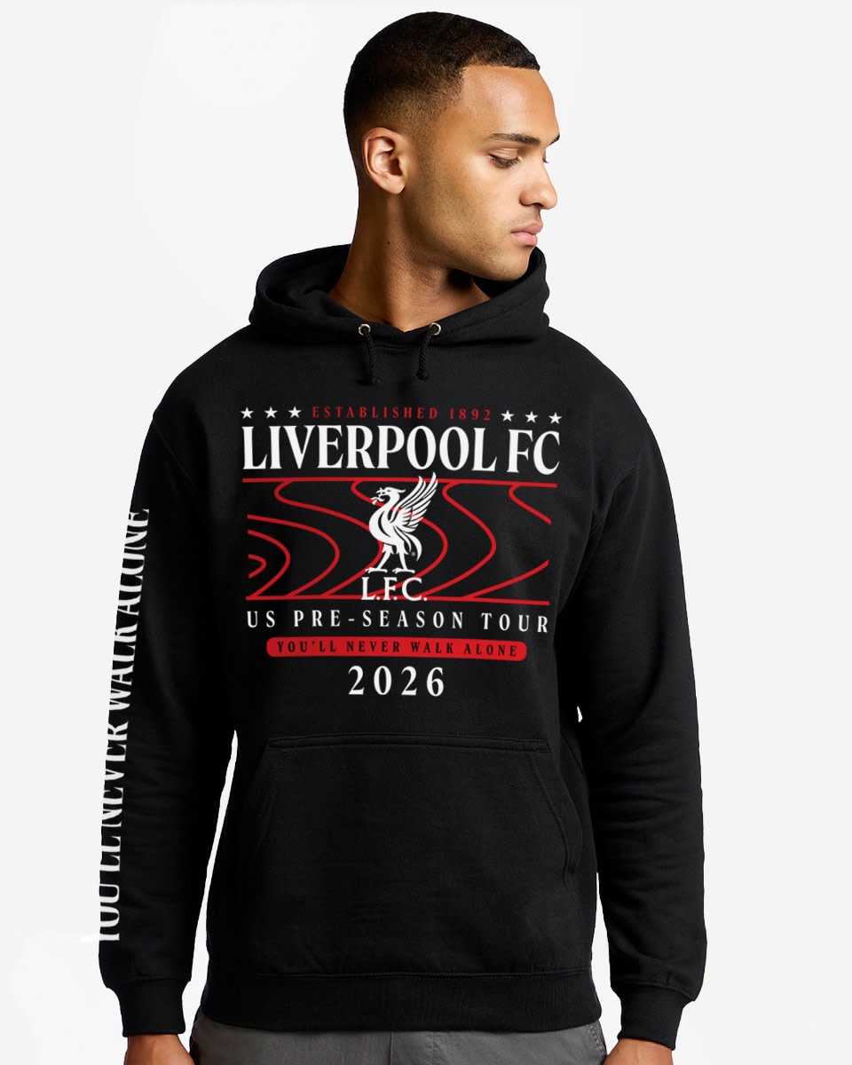 LFC Adults Pre Season Tour Hættetrøje Sort - Image 2