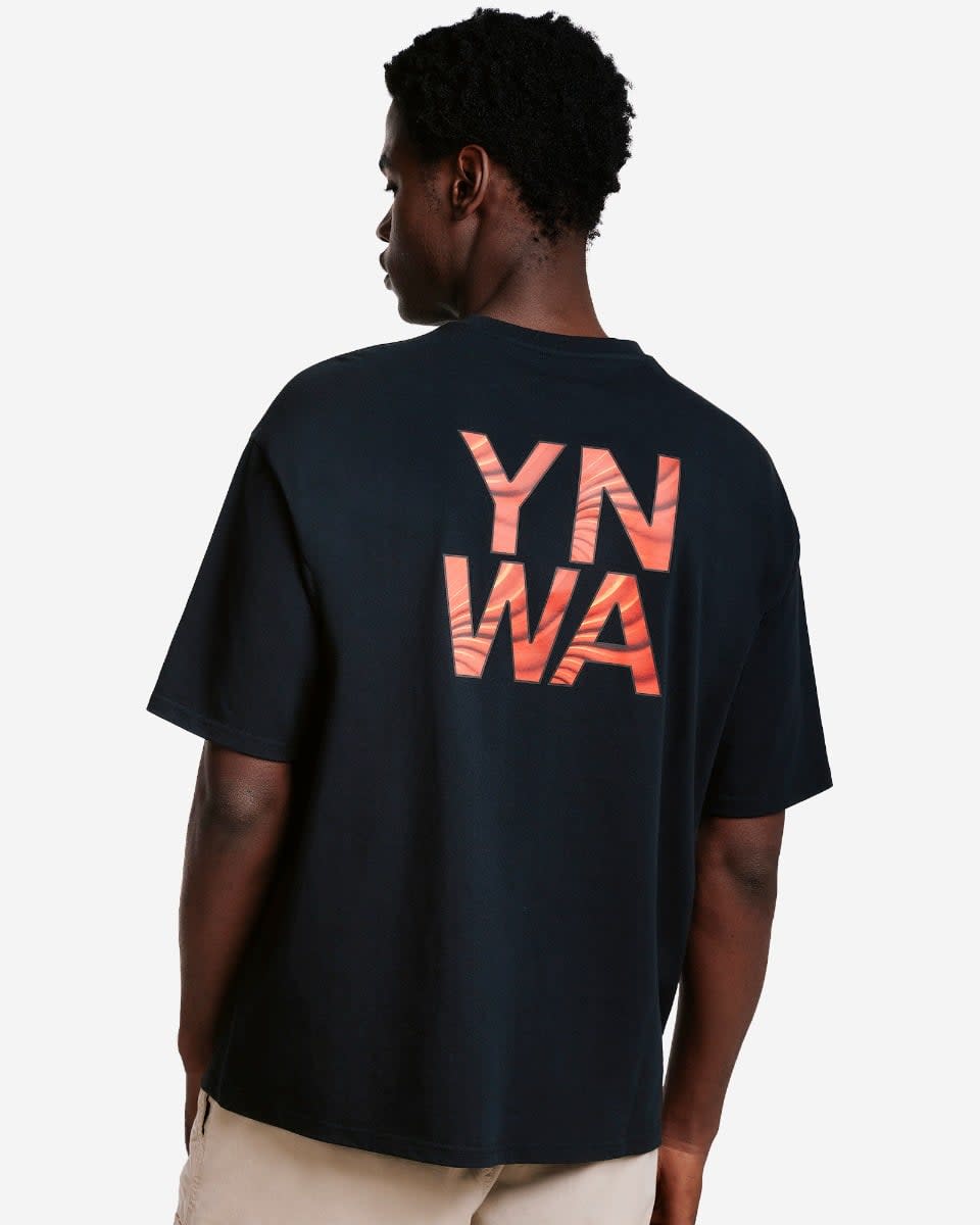 Camiseta LFC YNWA Wing de gran tamaño para hombre, negra - Image 1