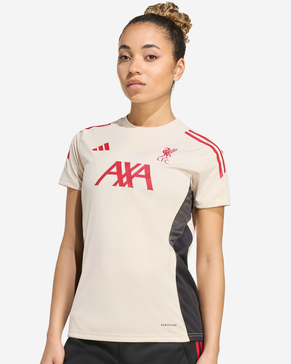 LFC adidas Womens 25/26 Domestic Short Sleeve Top White - Image 1