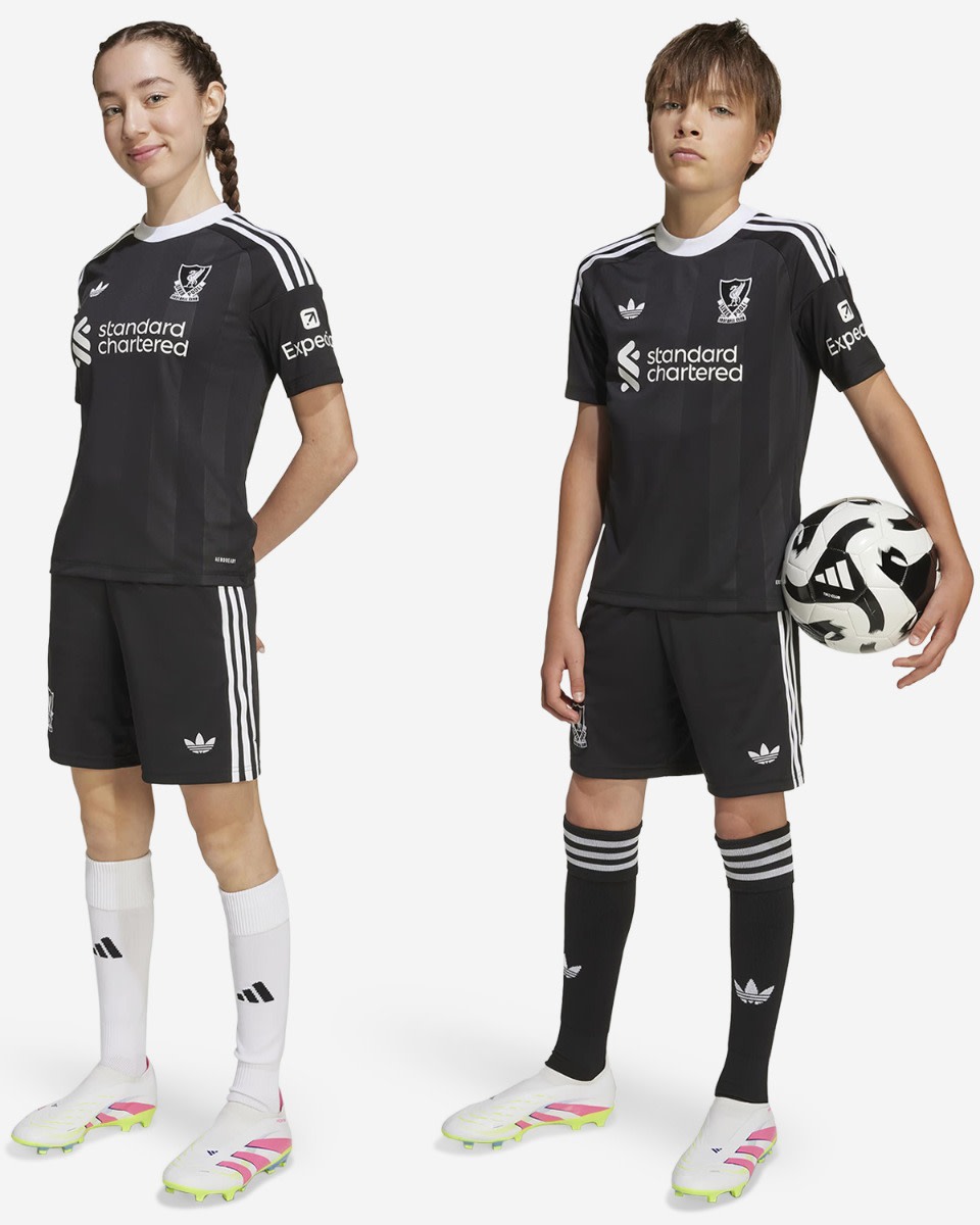 Short de troisième gardien de but LFC Adidas pour jeunes 25/26 - Image 3