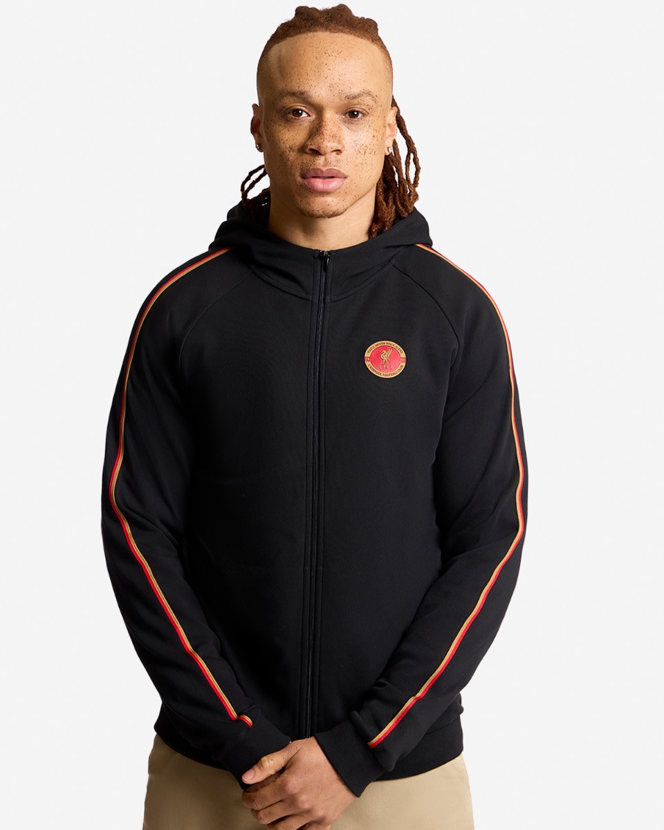 LFC EST. 1892 Adults Zip Through Hoodie Black - Image 1