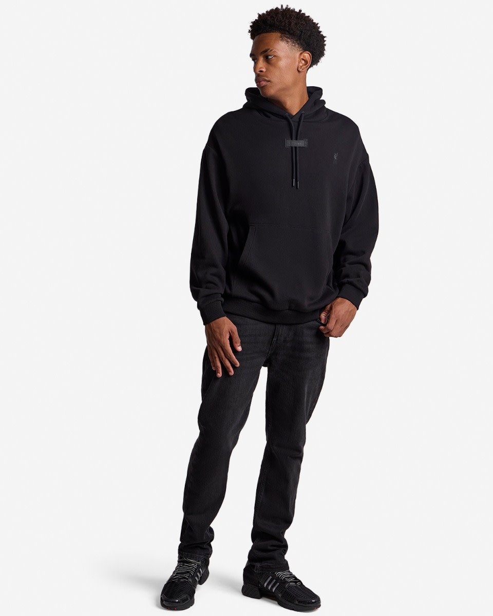 LFC Mens YNWA Overhead Hoodie Black - Image 3