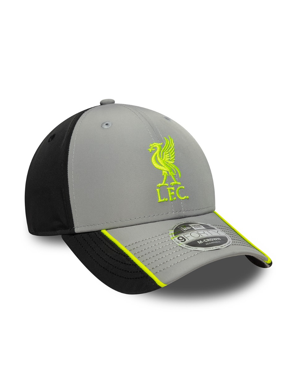 LFC New Era 9FORTY Cap Grey & Black - Image 3