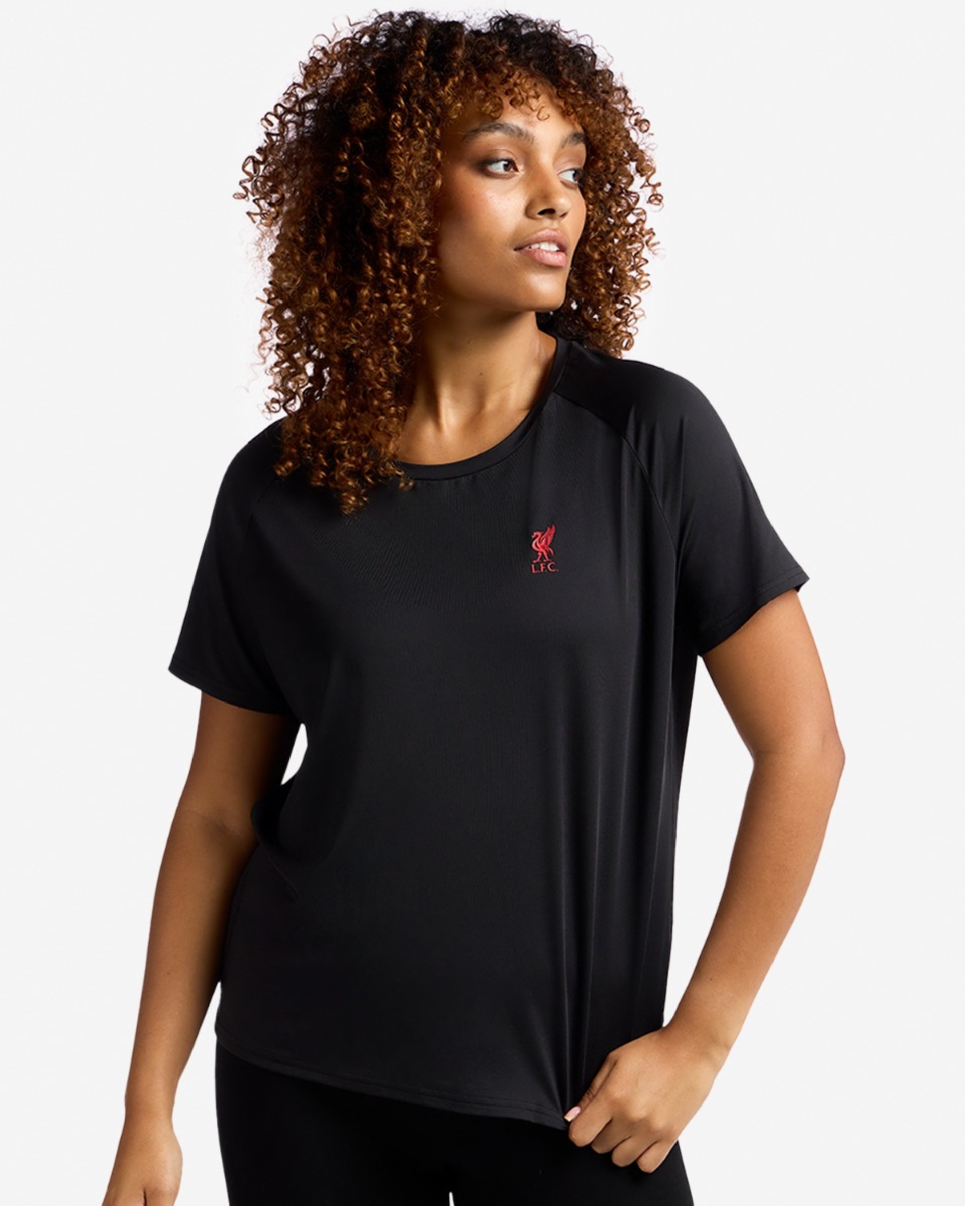 LFC Liverbird Poly Tee til Kvinder Sort - Image 1