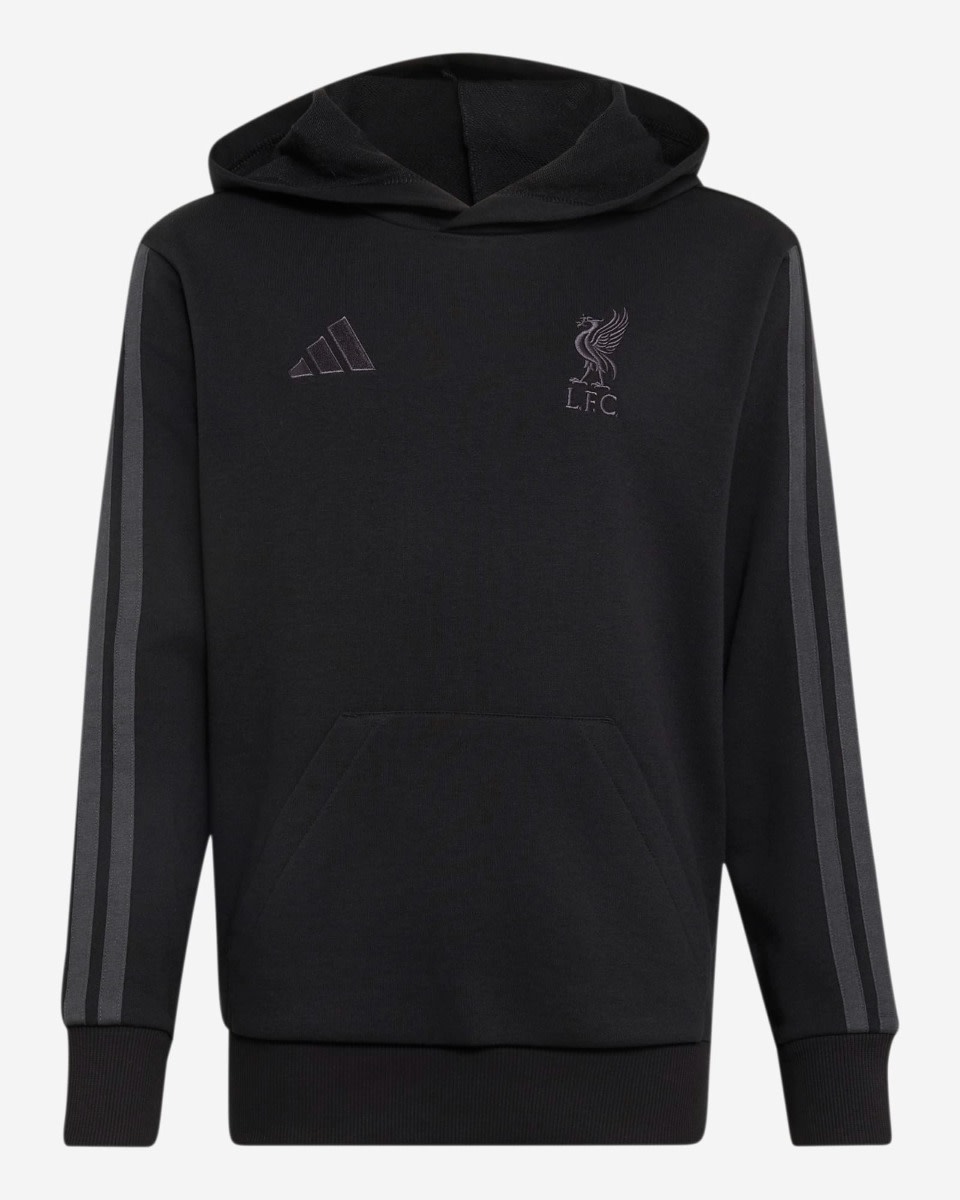 LFC アディダスユース 26/27 DNA パーカーブラック - Image 1