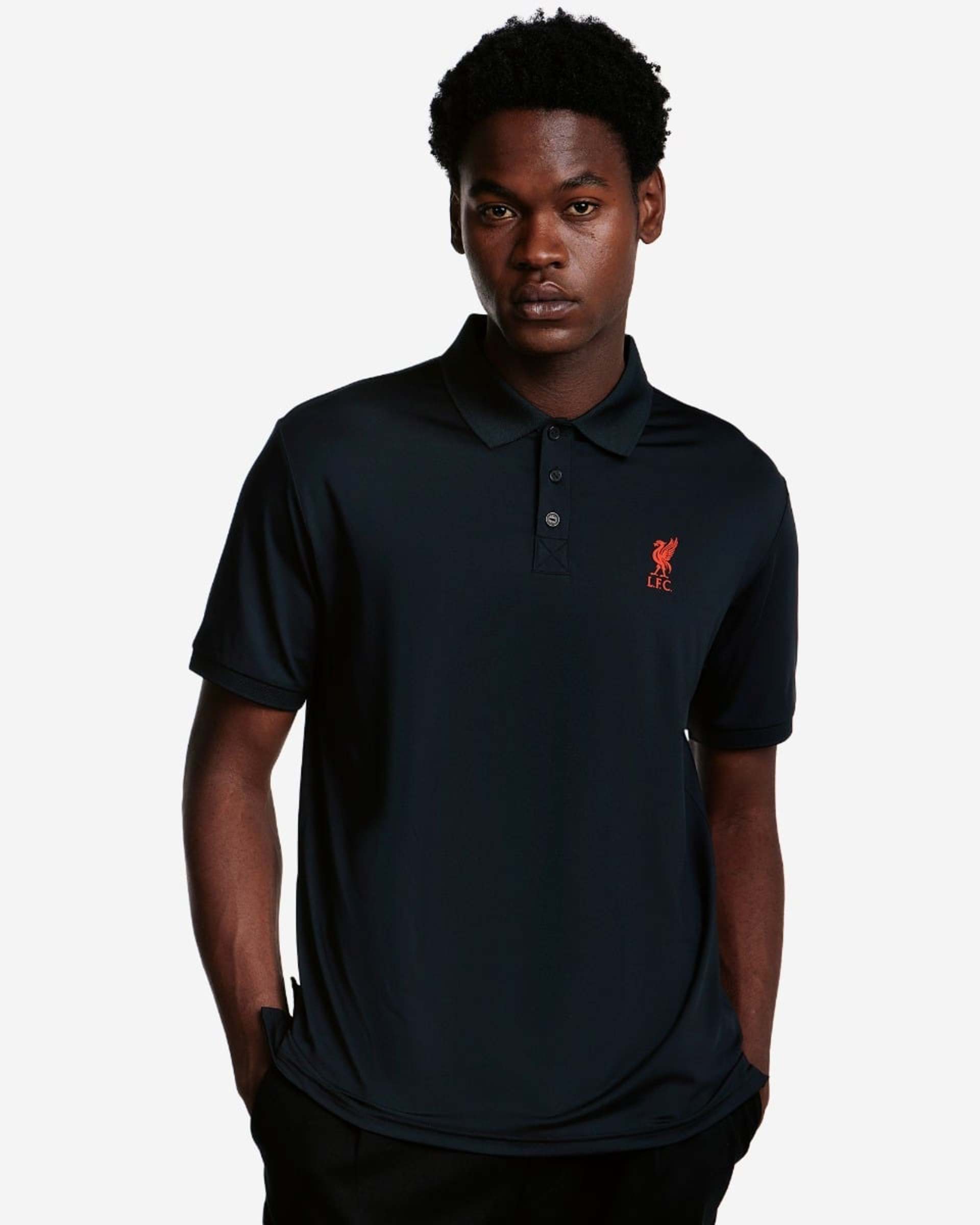 LFC Poly Poly Herren Poloshirt Schwarz - Image 1