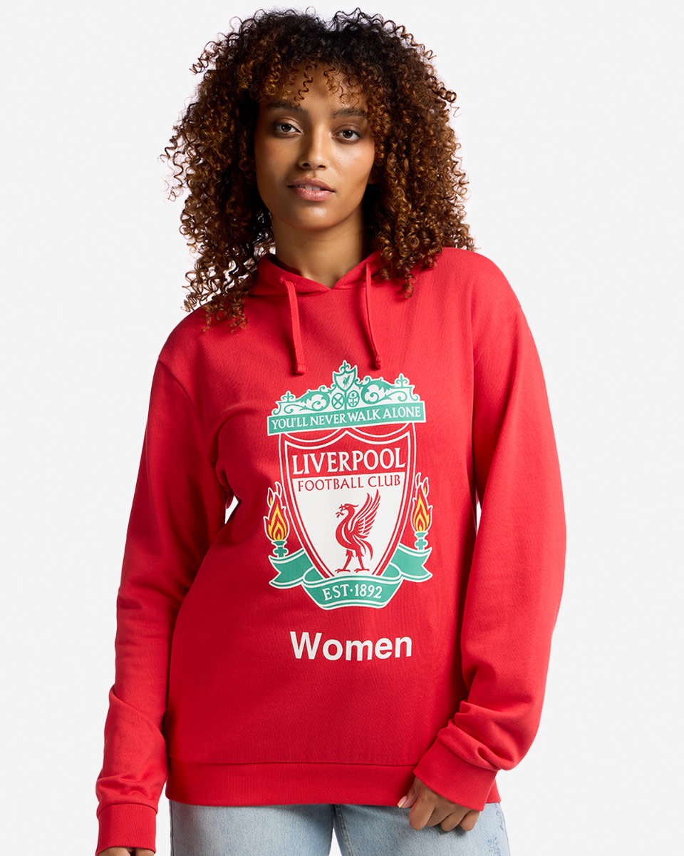 LFCW Adults Crest Hoody Rød - Image 1