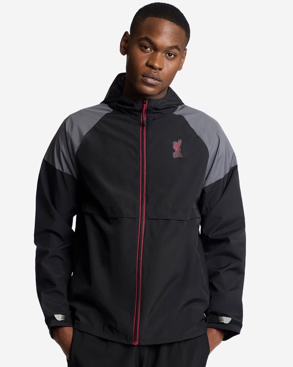LFC Mens Funnel Windcheater Black - Image 1