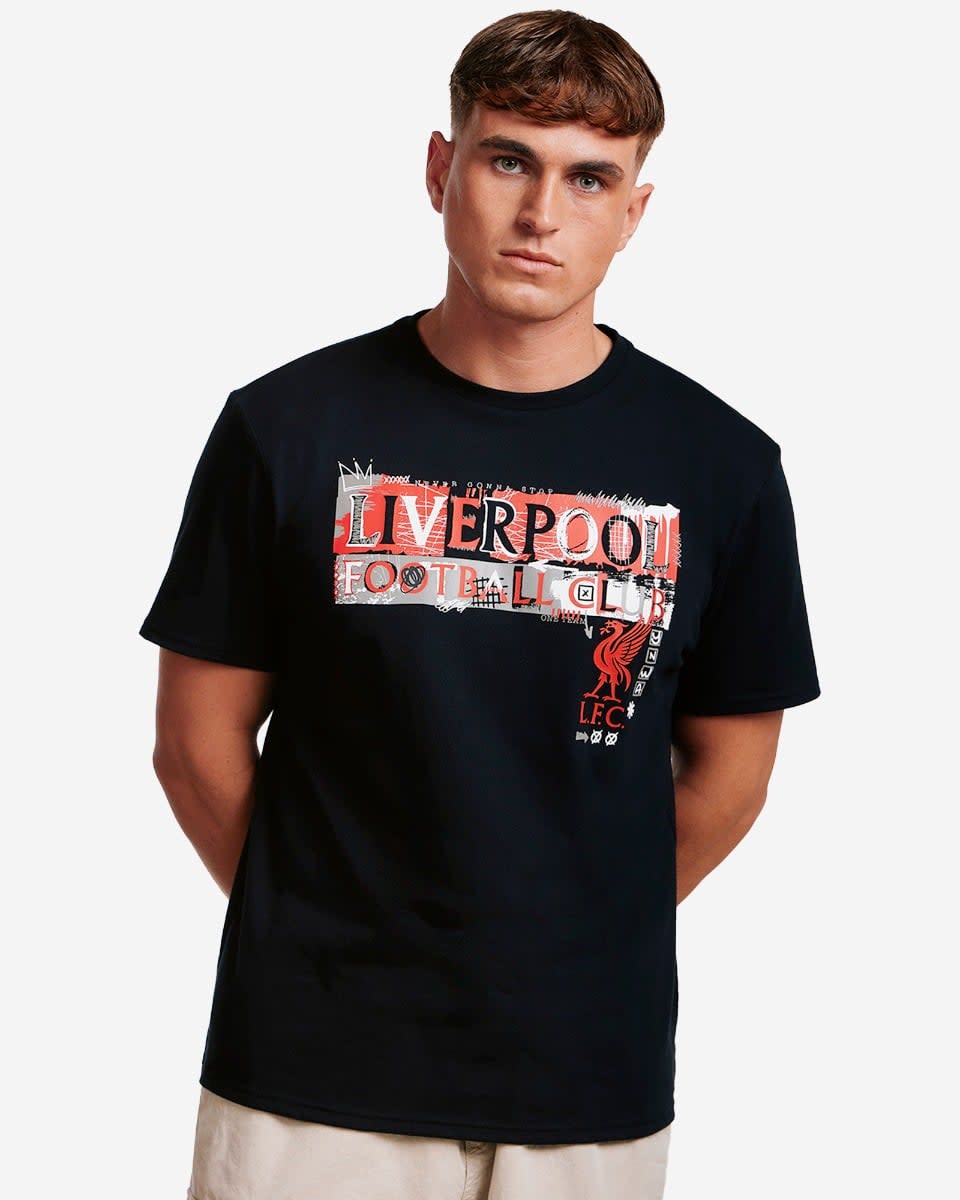 LFC Mens Graffiti Tee Black - Image 3