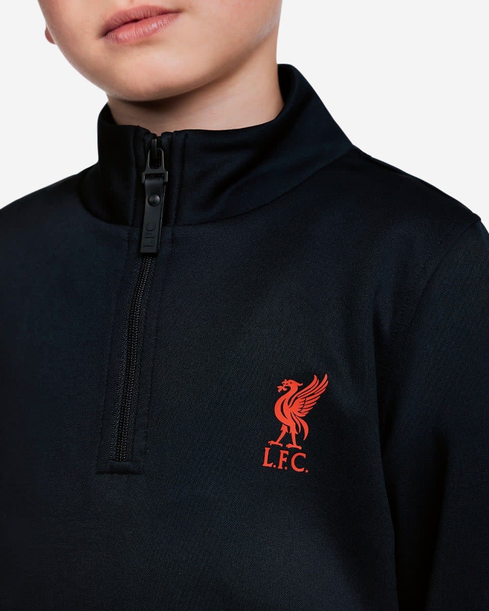 LFC Juniors 1/4 Zip Top Black - Image 2