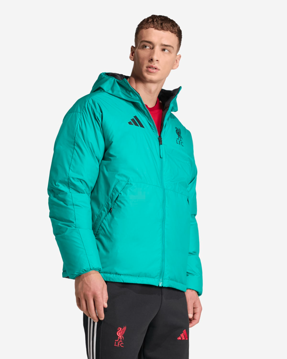 LFC adidas Mens 25/26 Reversible Down Jacket Green